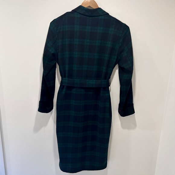 Vintage Pendleton Men's Black Watch Tartan Wool Robe - Navy/Green - Medium - USA - Picture 6 of 8